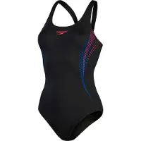 Speedo Placement Muscleback Swimsuit Noir UK 32 Femme