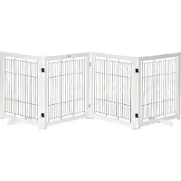 PawHut Barrière de sécurité - Bois - 305 x 35,5 x 82 cm