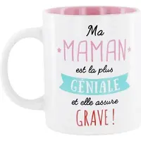 Generique Mug Design "Maman" 12cm Blanc