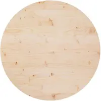 vidaXL Dessus de table Ø80x2,5 cm Bois de pin massif