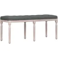 vidaXL Banc Gris foncé 110x40x49 cm Tissu