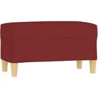 vidaXL Banc Rouge bordeaux 70x35x41 cm Tissu