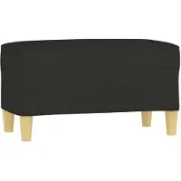 vidaXL Banc Noir 70x35x41 cm Tissu