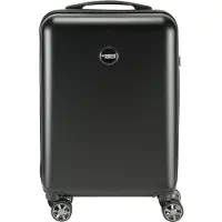 Princess Traveller Koffer - Prinzessinreiser PT01 Deluxe - Handtasche Koffer - Pitch Black - S -55 cm, Valise, Noir