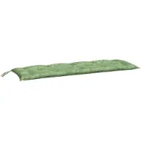 vidaXL Coussin de banc de jardin motif de feuilles 150x50x7 cm