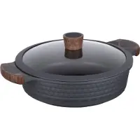 Resto 93506 Capella flacher Topf mit Deckel, Durchmesser 28 cm, Höhe 8 cm, 4,4 L