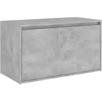 vidaXL Banc d'entrée 80x40x45 cm Gris béton Bois d'ingénierie