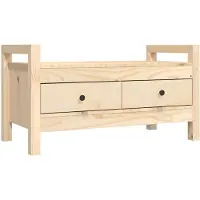 vidaXL Banc d'entrée 80x40x43 cm Bois de pin massif