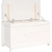 vidaXL Banc Blanc 80x41x77 cm Bois de pin massif
