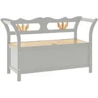 vidaXL Banc Gris 107x45x75,5 cm Bois de sapin solide