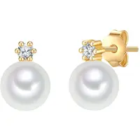 Valero Pearls Boucles d'oreilles jaune d'or