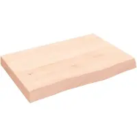 vidaXL Étagère murale 60x40x(2-6) cm bois de chêne massif non traité