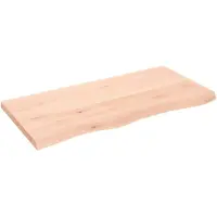 vidaXL Dessus de table 100x50x(2-4) cm bois de chêne massif non traité