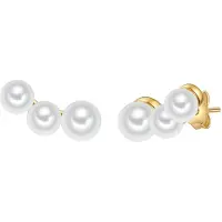 Valero Pearls Boucles d'oreilles or / blanc perle