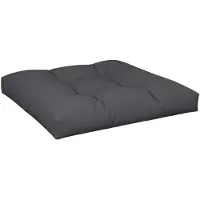 vidaXL Coussin de palette noir 80x80x12 cm tissu