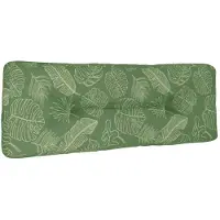 vidaXL Coussin de palette à motif de feuilles 120x40x12 cm Tissu