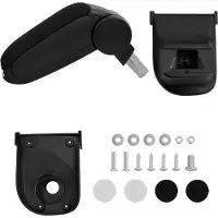 vidaXL Accoudoir de voiture noir 15x35x(30-47) cm ABS