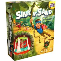 Spin Master Jeu de société Sink N' Sand avec Kinetic Sand - Jeu de sables mouvants