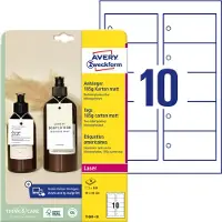Avery Zweckform Zweckform étiquettes, carton, 185 g/qm, 90 x 50 mm, blanc microperforation extra fine, recto-verso