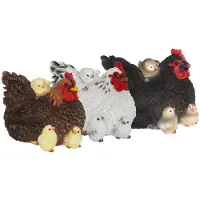 Esschert Design Design Poulet menteur avec poussin
