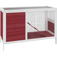 vidaXL Clapier pour lapins Moka 103x44x69,5 cm Pin massif