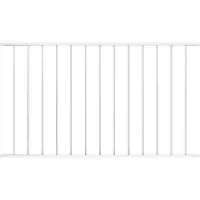 vidaXL Panneau de clôture Acier revêtu par poudre 1,7x1m Blanc