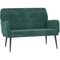 vidaXL Banc Vert foncé 108x79x79 cm Velours
