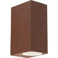 QAZQA Applique murale industrielle rouille 2 lumières IP44 - Baleno