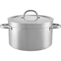 HorecaTraders Marmite | acier inoxydable | 31,4 L | Ø40 cm | Gaz, électrique, vitrocéramique, induction