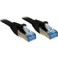 Lindy - Cordon de raccordement - RJ-45 (M) pour RJ-45 (M) - 7.5 m - SFTP PiMF - CAT 6a - sans halogène moulé sans crochet - noir