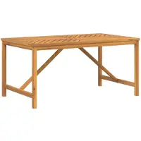 vidaXL Table de jardin à manger 150x90x74 cm en bois massif d'acacia