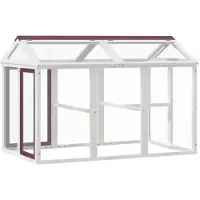 vidaXL Enclos Moka 141x94x104 cm Pin massif