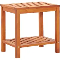 vidaXL Table d'appoint Bois d'acacia massif 45 x 33 x 45 cm