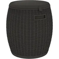 vidaXL Coffre de jardin 4 en 1 Noir Polypropylène
