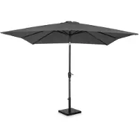 Vonroc Cantilever parasol Pisogne 300x300cm – Premium parasol - Grey | Incl. fillable parasol tiles