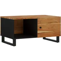 vidaXL Table basse 80x50x40 cm en acacia massif & bois composite