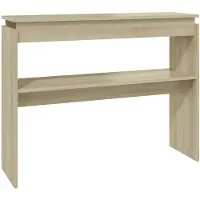 vidaXL Table console chêne sonoma 102x30x80 cm bois d'ingénierie