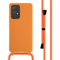 IMoshion Coque en silicone avec cordon Samsung Galaxy A53 - Orange