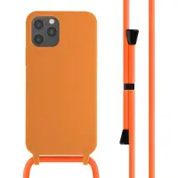 IMoshion Coque en silicone avec cordon Apple iPhone 12 (Pro) - Orange