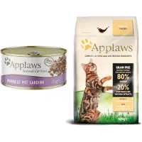 Applaws Cat Adult - Maquereau avec sardine en bouillon - 6x156 g