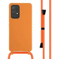 IMoshion Coque en silicone avec cordon Samsung Galaxy A53 - Orange