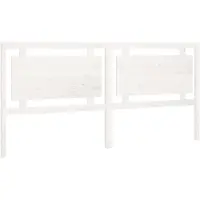 vidaXL Tête de lit blanc 205,5x4x100 cm pin massif