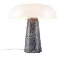 DFTP Lampe en marbre brillant, Variante : Ø 320 x 320 x 320 mm, 15 W, E27, gris opale