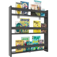 Hioshop Étagère en bois pour enfants Bibliothèque pour enfants Étagère murale Étagère suspendue Wandboard Étagère Kidos