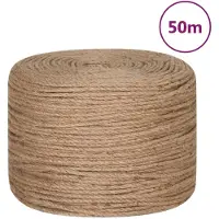 vidaXL Corde de jute 50 m de long 4 mm d'épaisseur