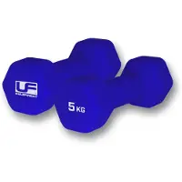 Ufe Hex Neoprene Coated Dumbbell 2 Units Violet 5 kg