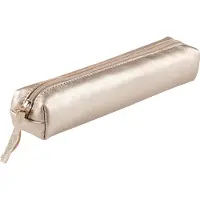 Clairefontaine Trousse en cuir 4 x 2,5 x 19,5 cm, gris