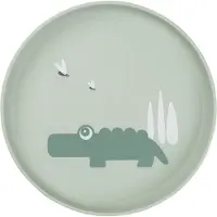 Done by Deer Assiette - Thermoplastique - Croco - Green - - UneTaille - Assiette