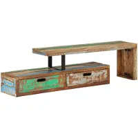 vidaXL Support TV (118-200) x 30 x 40 cm Bois massif ancien