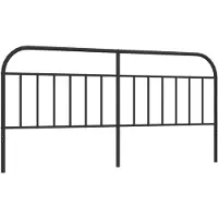 vidaXL Tête de lit en métal noir 193 cm